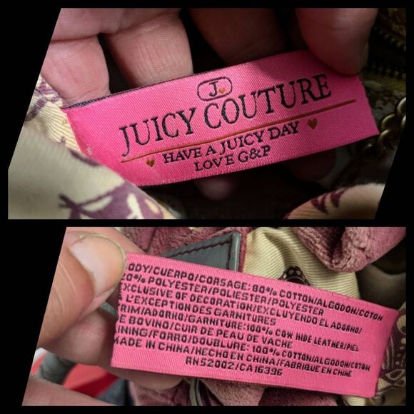 Juicy Couture Y2K Fairytale Daydreamer Pink Quilted Vintage Shoulder Bag - Picture 11 of 11